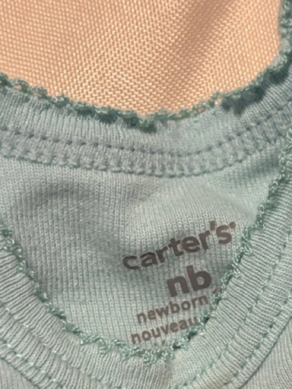 Carter's Baby One-Piece Footies in Green, Light Blue, Navy, Coral Pink, and Teal